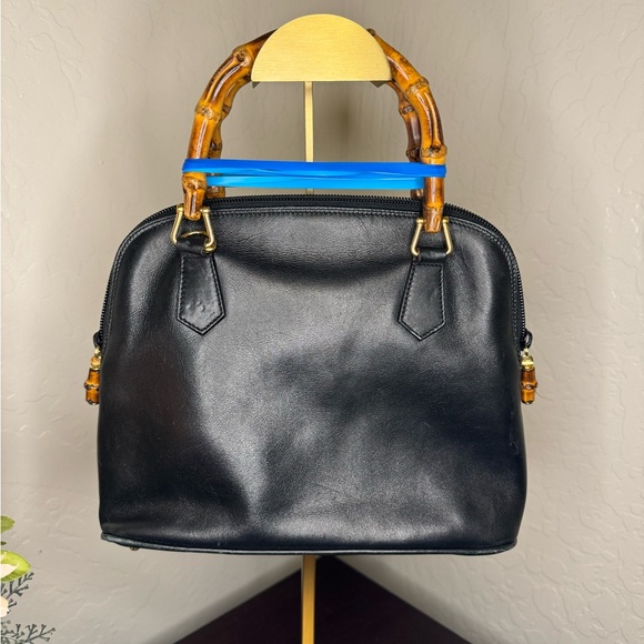 Gucci Handbags - GUCCI Bamboo small handbag with D/rings